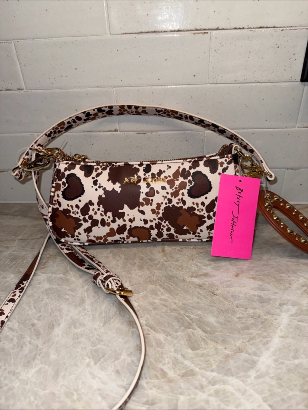 🤎🐄 Betsey Johnson Western Cow Print Crossbody🤎🐄NWT